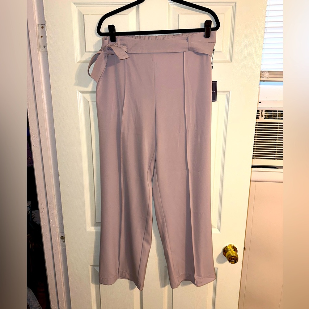 Lilac Wide Leg Palazzo Pants - Size L